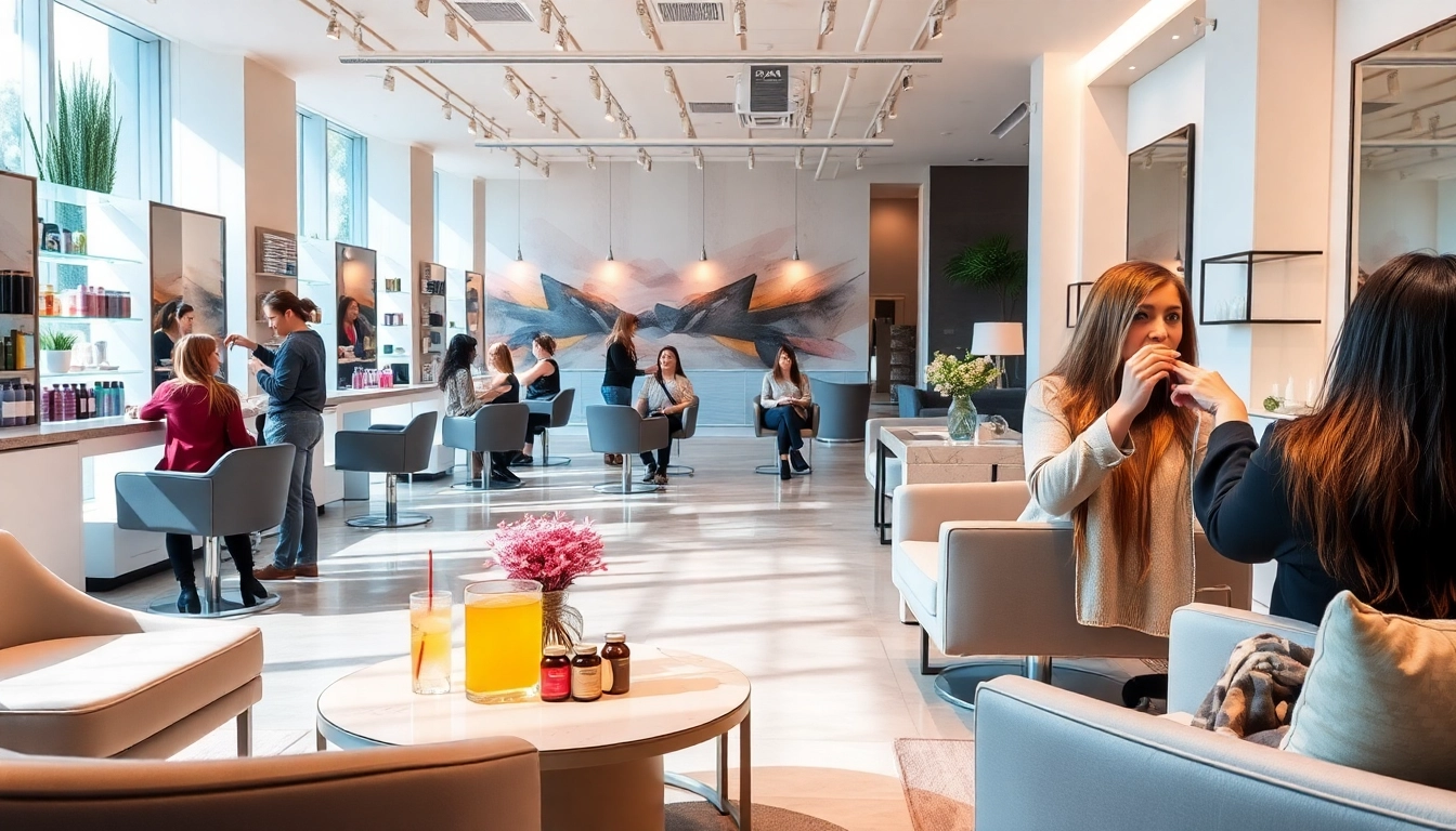 Experience professional beauty services at Omnia Salon in San Diego with vibrant hair color and expert stylists.